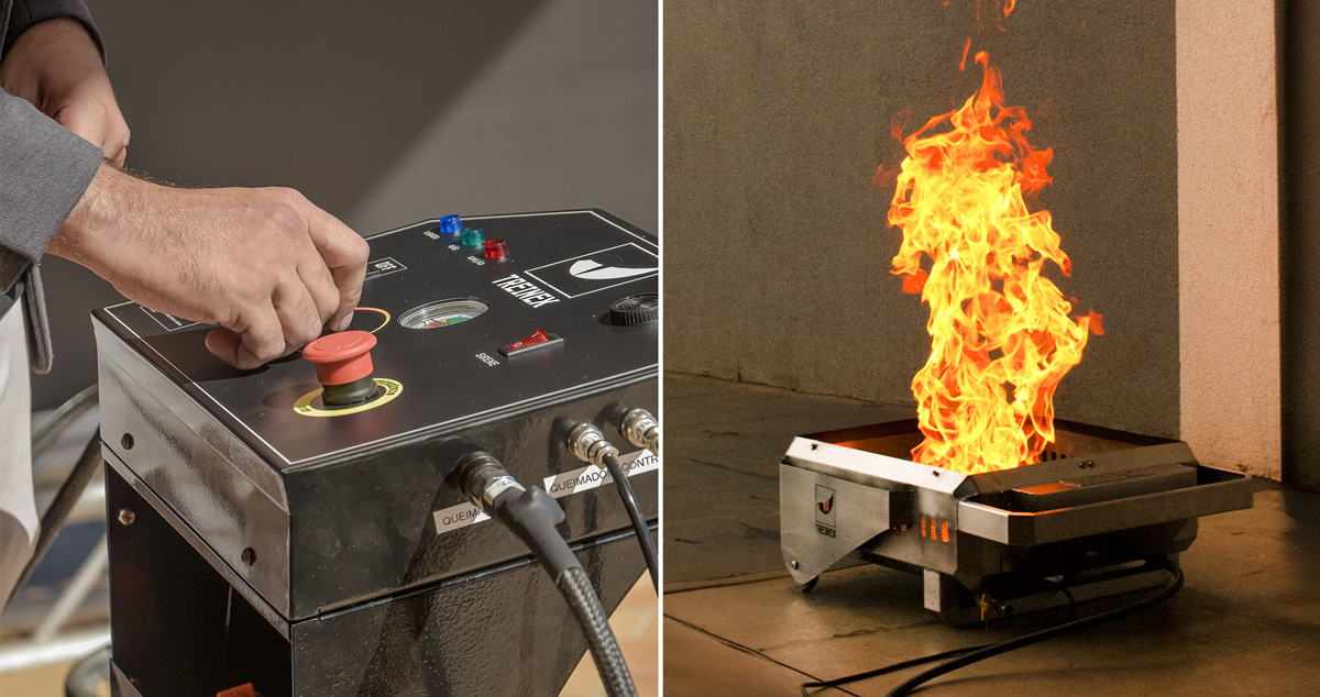 Simulador de incêndio T21 Treinex